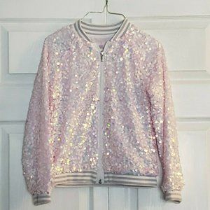 More Than Magic Girls Sequin Jacket Sz M (7/8)